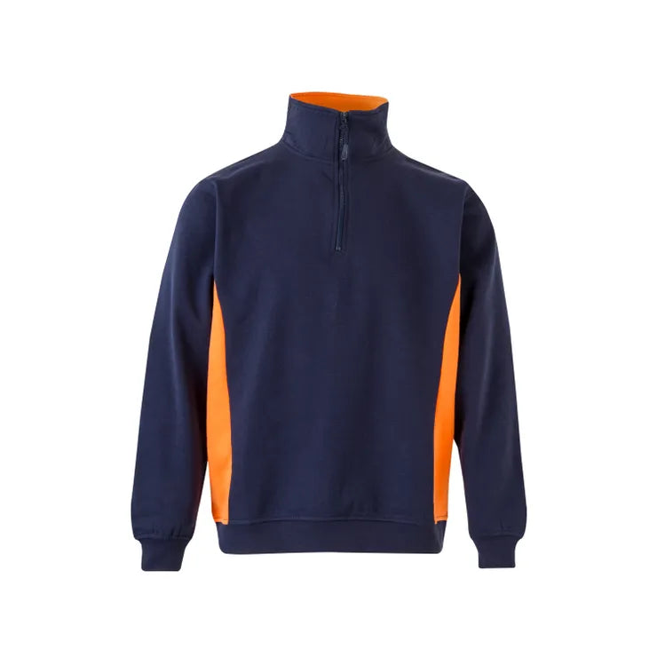 105704 SUDADERA BICOLOR CREMALLERA