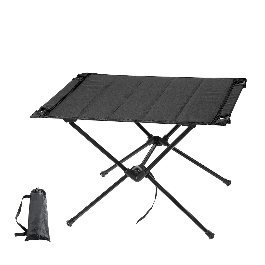 Mesa Plegable Camping HENKO 60x40 cm – Portátil y Ligera con Bolsa para Camper, Playa y Picnic