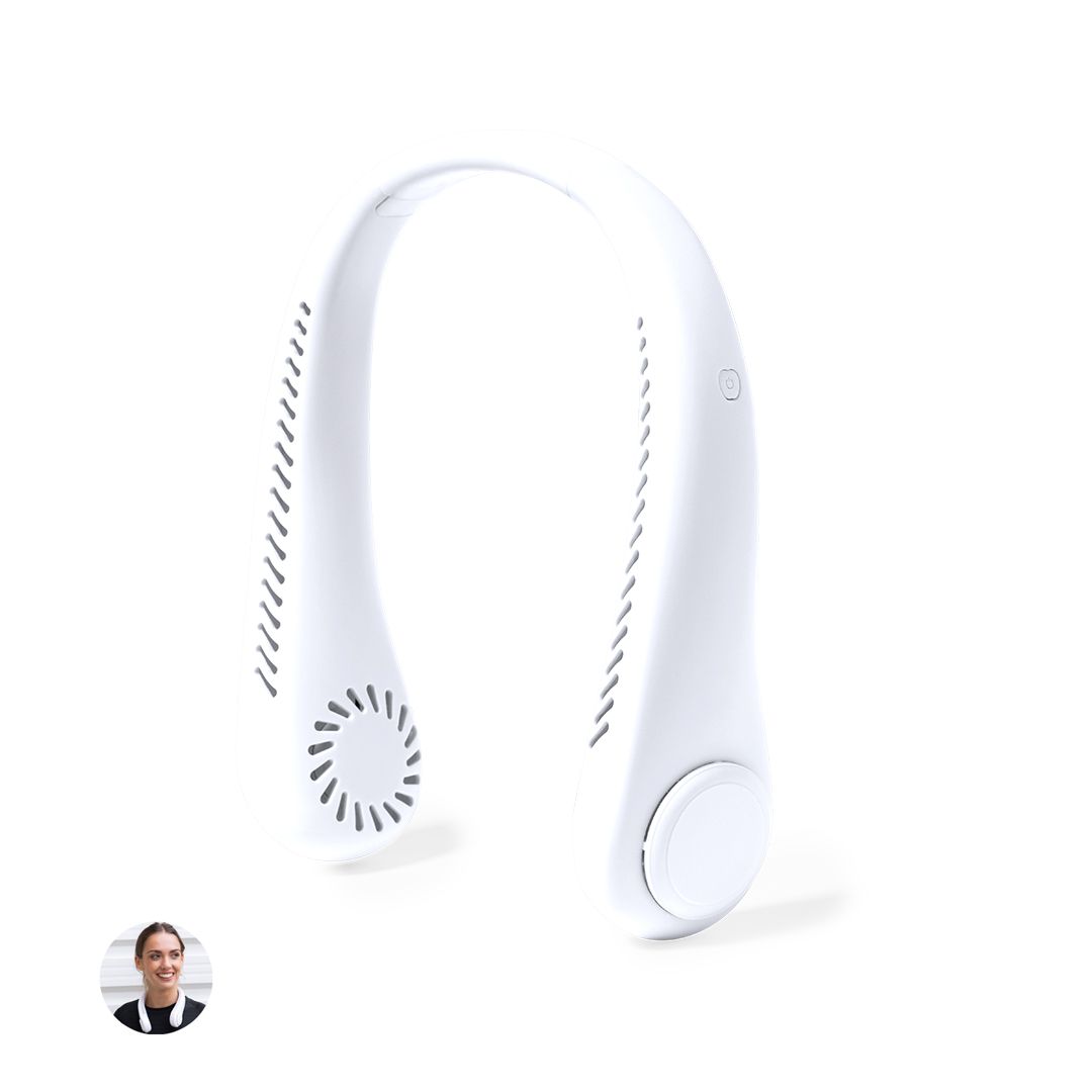 Ventilador de Cuello Portátil Recargable | 3 Velocidades | Manos Libres | Batería 800 mAh