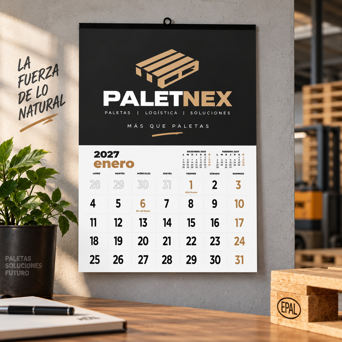 Calendarios de Faldilla Publicitarios 43,5x61 cm | ProVinilos