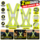 Pack 2 Chalecos Reflectantes Moto y Scooter | Arnés Alta Visibilidad Homologado EN 17353 | Ajustable Talla Única Adulto | Envío Gratis