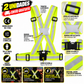 Pack 2 Chalecos Reflectantes Moto y Scooter | Arnés Alta Visibilidad Homologado EN 17353 | Ajustable Talla Única Adulto | Envío Gratis