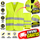 Chaleco Reflectante Moto Alta Visibilidad con Velcro | Pack 1 o 2 Unidades | Talla Única Adulto | Amarillo Fluorescente | Envío Gratis