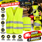 Chaleco Reflectante Moto Alta Visibilidad con Velcro | Pack 1 o 2 Unidades | Talla Única Adulto | Amarillo Fluorescente | Envío Gratis