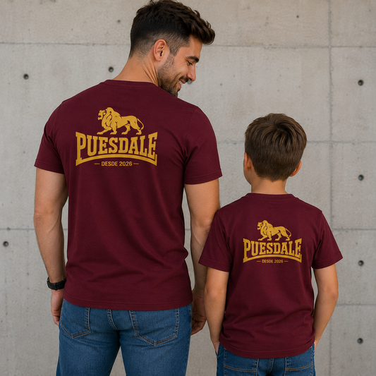 🦁 CAMISETA PUESDALE – PADRE E HIJO P001