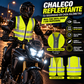Chaleco Reflectante para Moto con Cremallera | Alta Visibilidad ISO 20471 | Talla Única Adulto | Amarillo Fluorescente