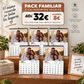 Drop-leaf calendars. Format: 43.50 x 61 cm