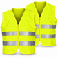 Chaleco Reflectante Moto con Cremallera | Alta Visibilidad EPI Cat. II | EN ISO 20471 Clase 1 | Varias Tallas