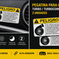 🚗💨 PACK 2 PEGATINAS TURBO – PELIGRO