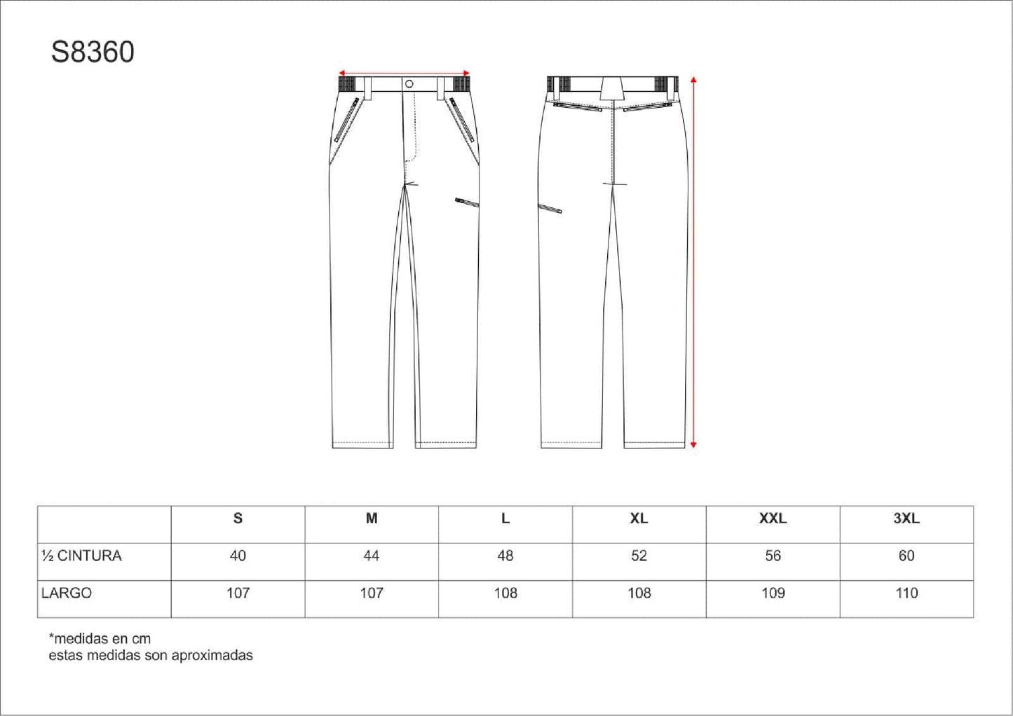 Pantalón Softshell combinado