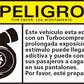 🚗💨 PACK 2 PEGATINAS TURBO – PELIGRO
