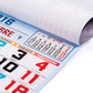 Drop-leaf calendars. Format: 43.50 x 61 cm